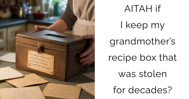 AITAH if I keep my grandmother’s recipe box that was stolen for decades?