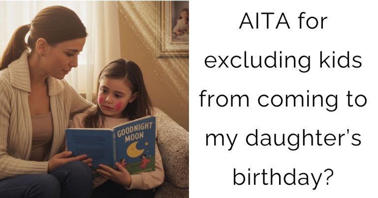 AITA for excluding kids from coming to my daughter’s birthday?