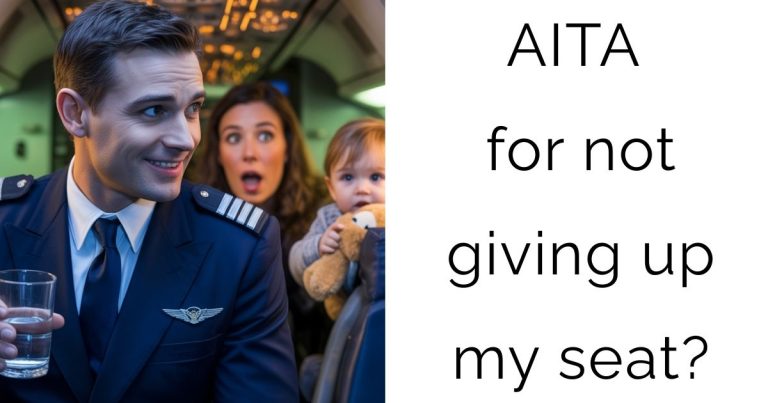 AITA for not giving up my seat?