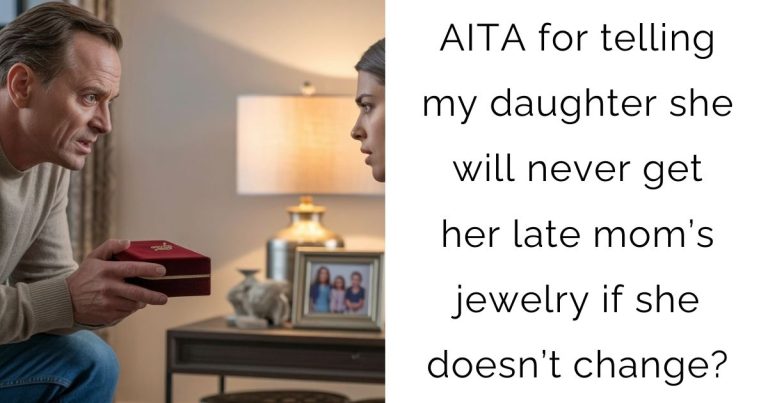 AITA for telling my daughter she will never get her late mom’s jewelry if she doesn’t change?