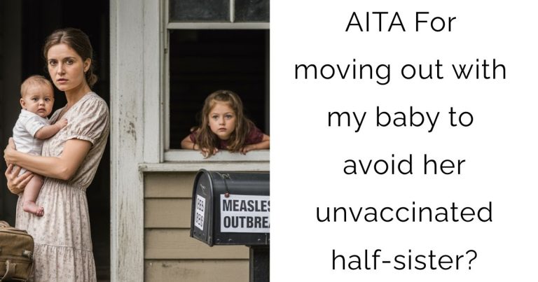 AITA For moving out with my baby to avoid her unvaccinated half-sister?