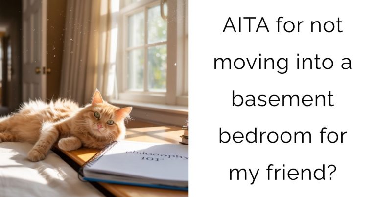 AITA for not moving into a basement bedroom for my friend?