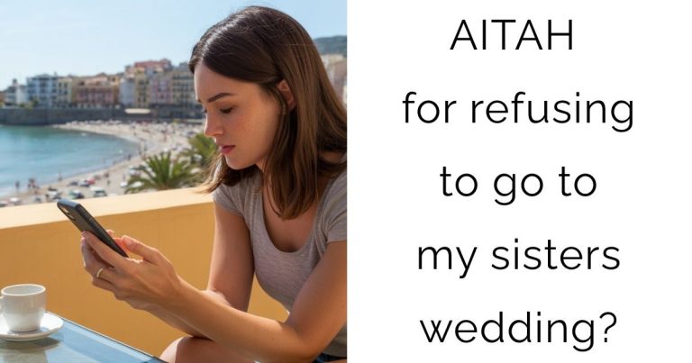 AITAH for refusing to go to my sisters wedding?