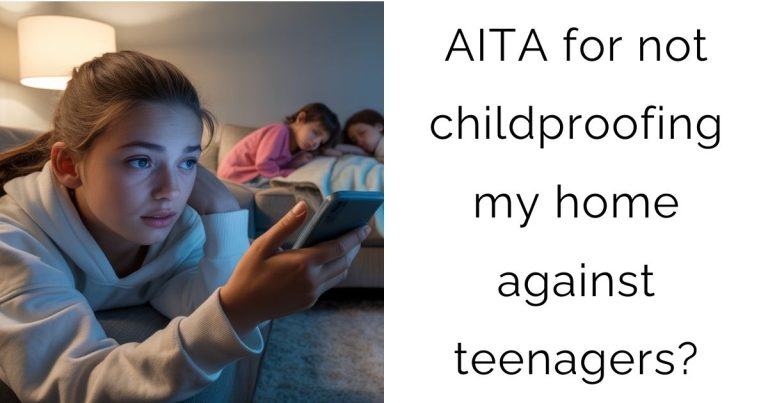 AITA for not childproofing my home against teenagers?