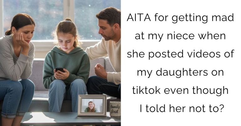 AITA for getting mad at my niece when she posted videos of my daughters on tiktok even though I told her not to?
