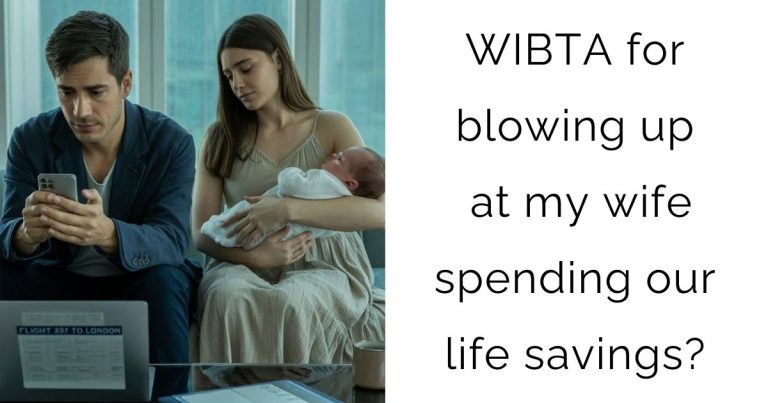 WIBTA for blowing up at my wife spending our life savings?