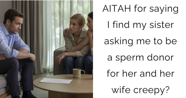 AITAH for saying I find my sister asking me to be a sperm donor for her and her wife creepy?