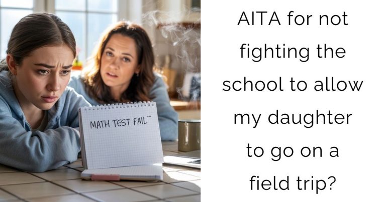 AITA for not fighting the school to allow my daughter to go on a field trip?