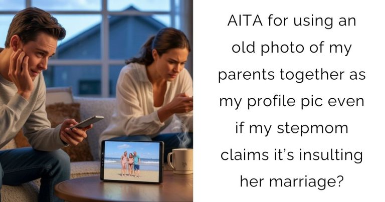 AITA for using an old photo of my parents together as my profile pic even if my stepmom claims it’s insulting her marriage?