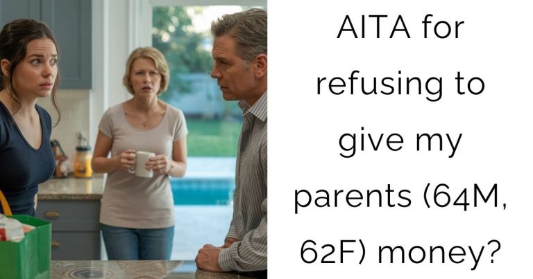 AITA for refusing to give my parents (64M, 62F) money?
