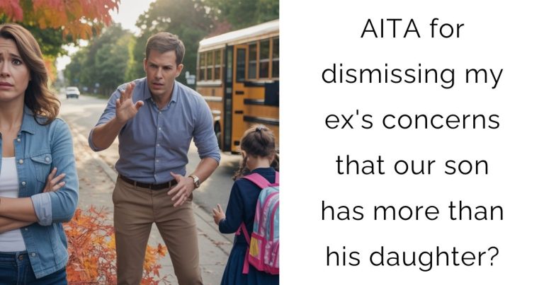 AITA for dismissing my ex’s concerns that our son has more than his daughter?