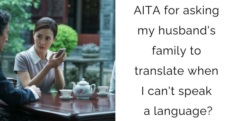 AITA for asking my husband’s family to translate when I can’t speak a language?