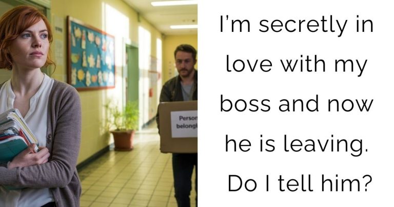 I’m secretly in love with my boss and now he is leaving. Do I tell him?