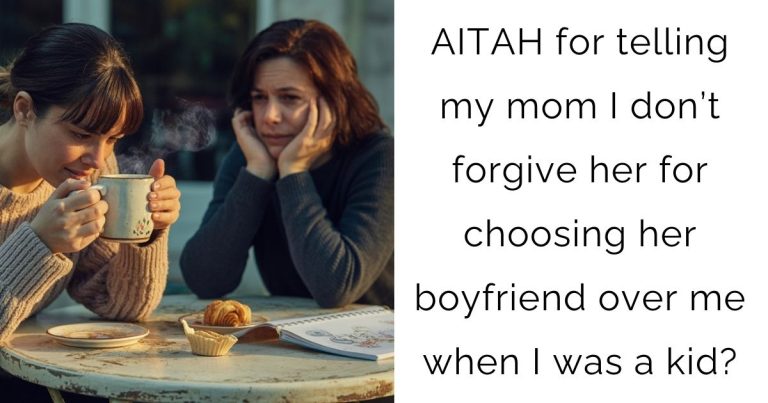 AITAH for telling my mom I don’t forgive her for choosing her boyfriend over me when I was a kid?