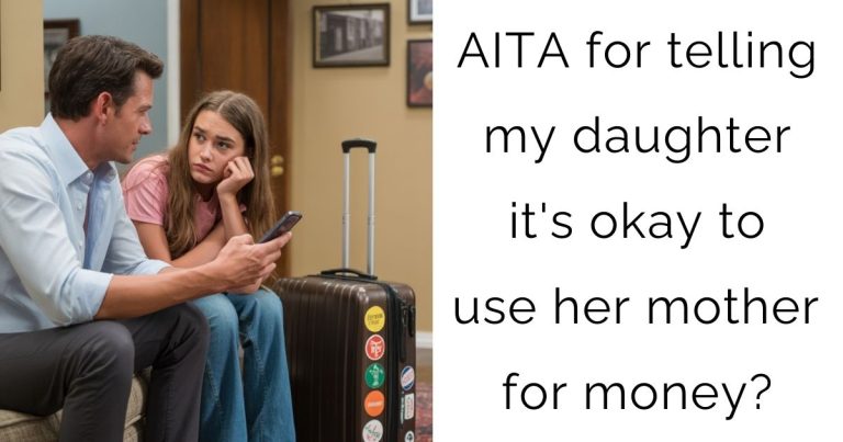AITA for telling my daughter it’s okay to use her mother for money?