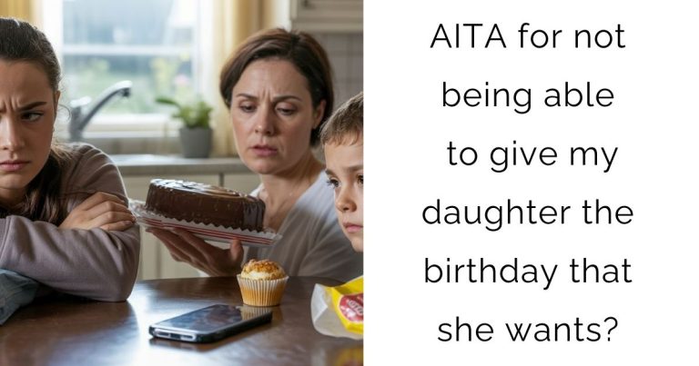 AITA for not being able to give my daughter the birthday that she wants?