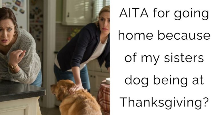 AITA for going home because of my sisters dog being at Thanksgiving?