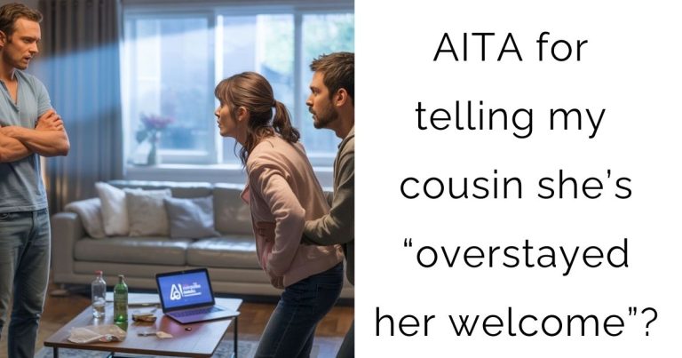 AITA for telling my cousin she’s “overstayed her welcome”?