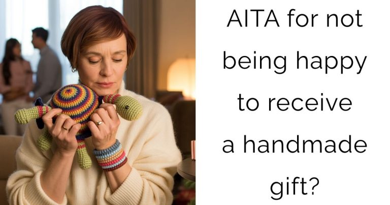 AITA for not being happy to receive a handmade gift?