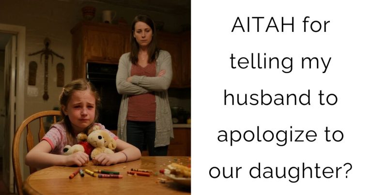 AITAH for telling my husband to apologize to our daughter?