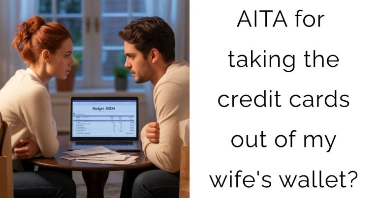 AITA for taking the credit cards out of my wife’s wallet?