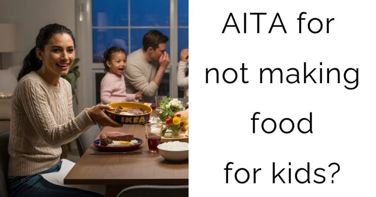 AITA for not making food for kids?