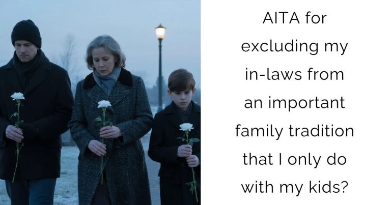 AITA for excluding my in-laws from an important family tradition that I only do with my kids?