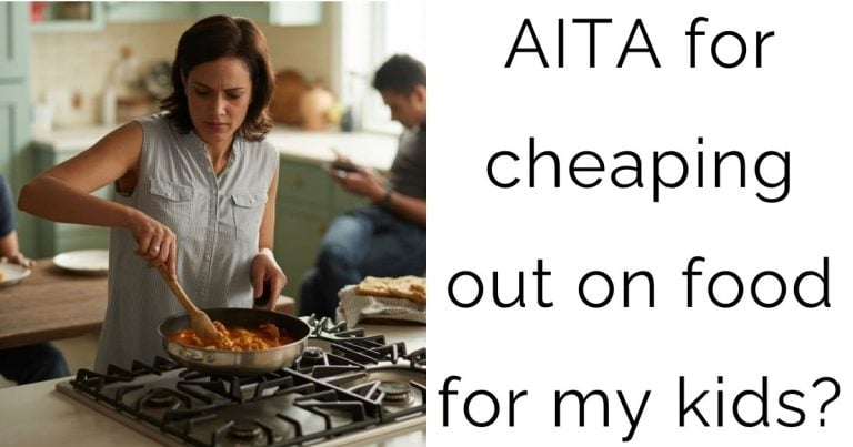 AITA for cheaping out on food for my kids?