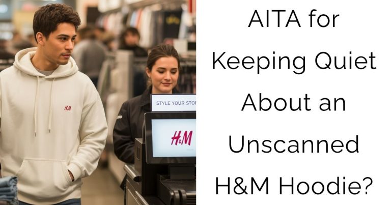 AITA for Keeping Quiet About an Unscanned H&M Hoodie?