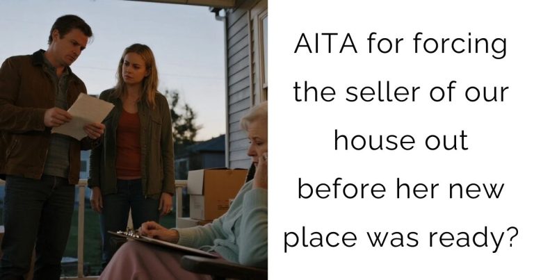 AITA for forcing the seller of our house out before her new place was ready?
