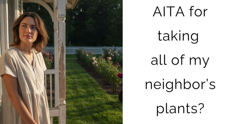 AITA for taking all of my neighbor’s plants?