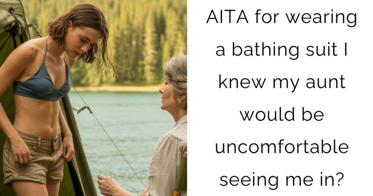 AITA for wearing a bathing suit I knew my aunt would be uncomfortable seeing me in?