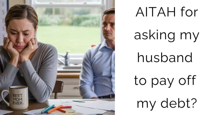 AITAH for asking my husband to pay off my debt?