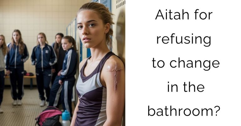 Aitah for refusing to change in the bathroom?