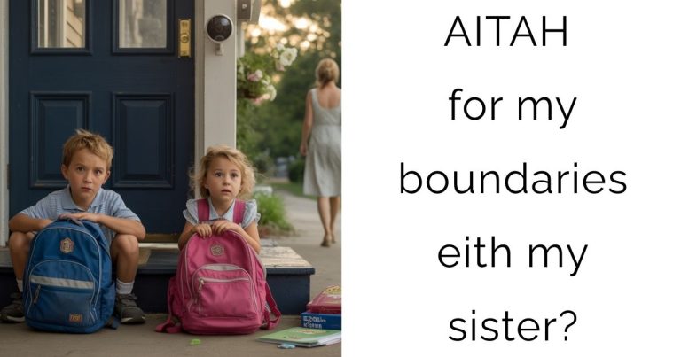 AITAH for my boundaries eith my sister?