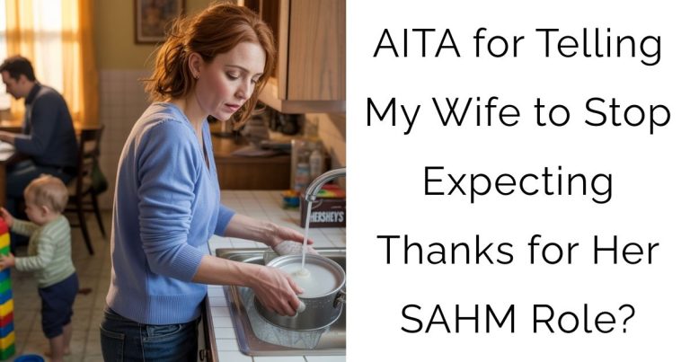 AITA for Telling My Wife to Stop Expecting Thanks for Her SAHM Role?