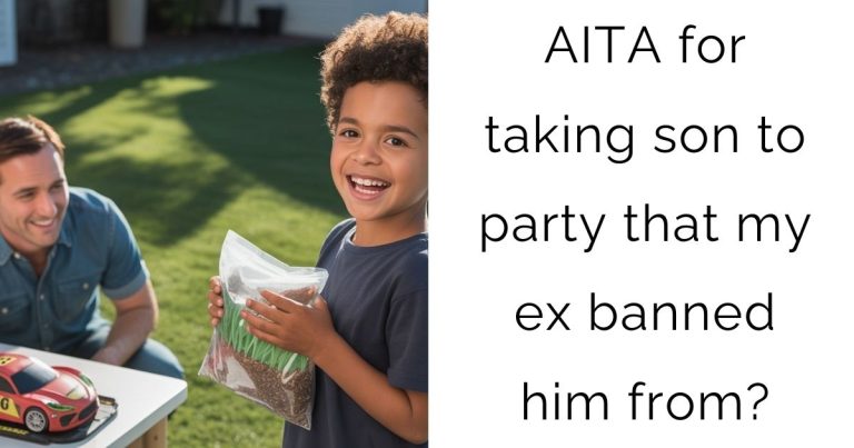 AITA for taking son to party that my ex banned him from?