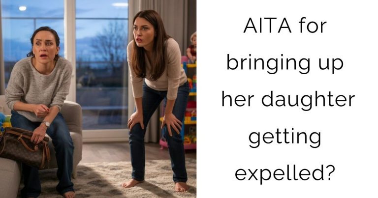AITA for bringing up her daughter getting expelled?