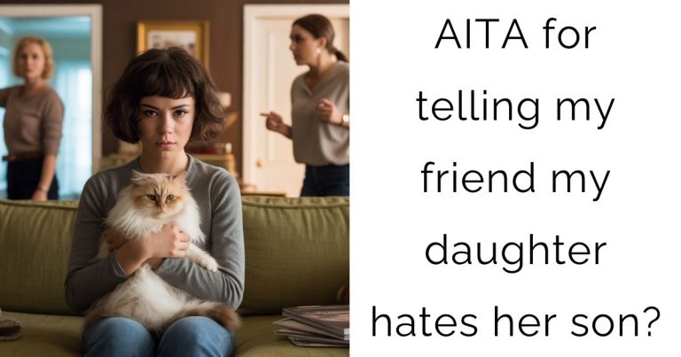 AITA for telling my friend my daughter hates her son?