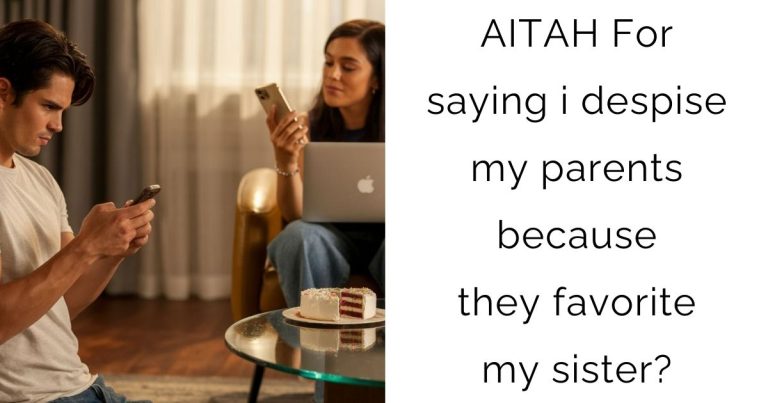AITAH For saying i despise my parents because they favorite my sister?