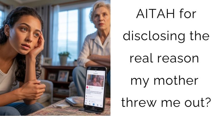 AITAH for disclosing the real reason my mother threw me out?