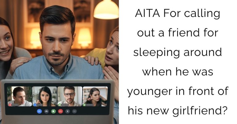 AITA For calling out a friend for sleeping around when he was younger in front of his new girlfriend?