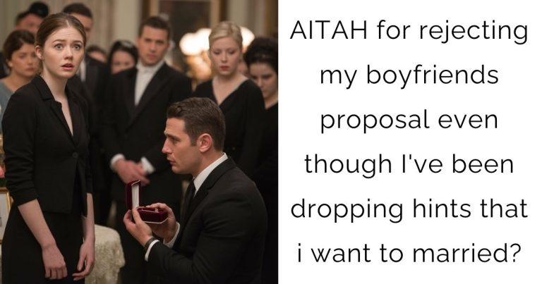 AITAH for rejecting my boyfriends proposal even though I’ve been dropping hints that i want to married?