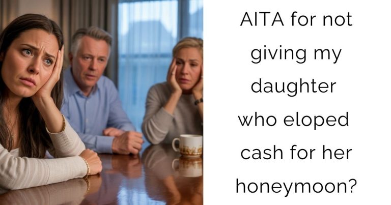 AITA for not giving my daughter who eloped cash for her honeymoon?