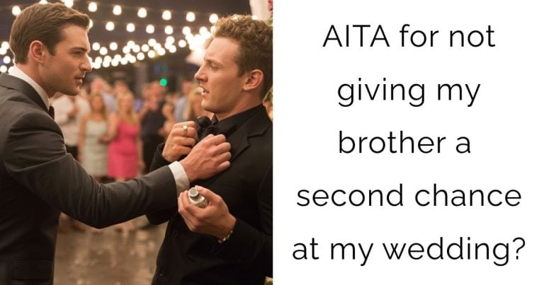 AITA for not giving my brother a second chance at my wedding?