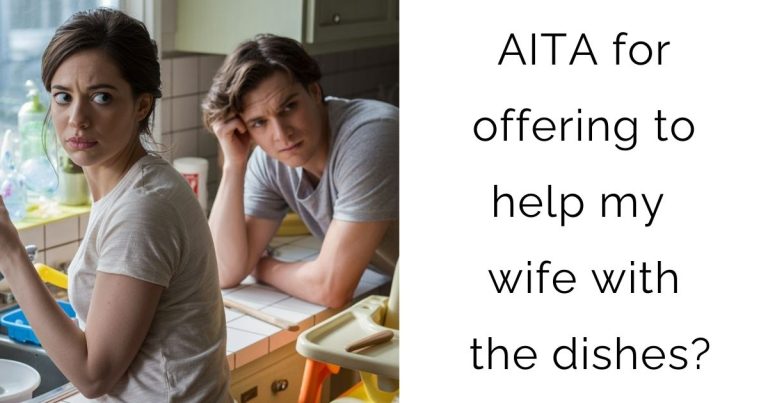 AITA for offering to help my wife with the dishes?