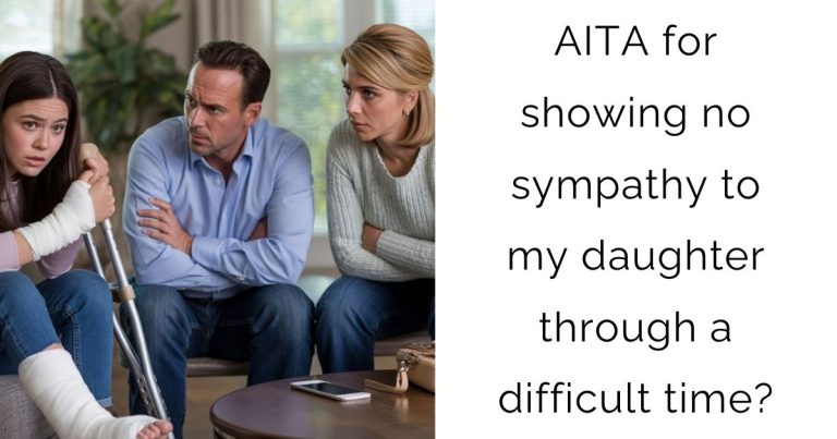 AITA for showing no sympathy to my daughter through a difficult time?