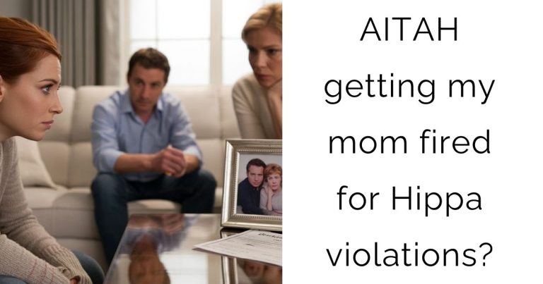 AITAH getting my mom fired for Hippa violations?