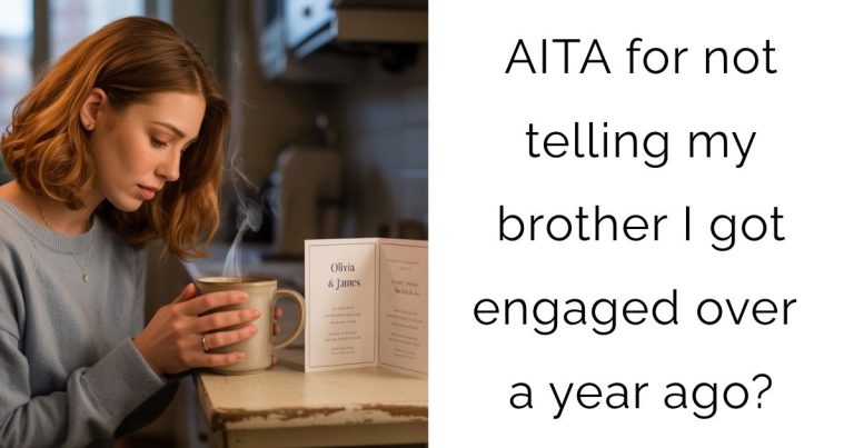 AITA for not telling my brother I got engaged over a year ago?