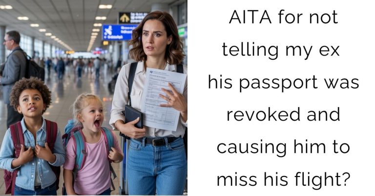 AITA for not telling my ex his passport was revoked and causing him to miss his flight?